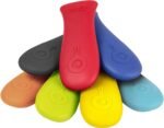 Lodge Silicone Hot Handle Holder - Dishwasher Safe Hot Handle Holder Designed for Lodge Cast Iron Skillets 9 Inches+ w/Keyhole Handle - Reusable Heat Protection Up to 500° - Red - Image 3
