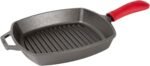 Lodge Silicone Hot Handle Holder - Dishwasher Safe Hot Handle Holder Designed for Lodge Cast Iron Skillets 9 Inches+ w/Keyhole Handle - Reusable Heat Protection Up to 500° - Red - Image 5