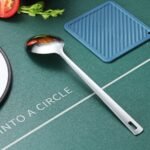 Cooking Spoon, Berglander Stainless Steel Solid Serving, Basting Spoon For Cooking, Kitchen Non-Stick And Heat Resistant, Dishwasher Safe, Easy to Clean - Image 4