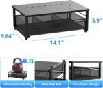 gianotter Computer Monitor Stand Riser, Desk Organizers and Accessories with Drawer, Office Desk Accessories & Workspace Desktop Organizers Storage for Printer Stand (Black) - Image 5