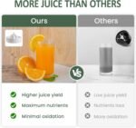 Electric Citrus Juicer, Rechargeable Portable Cordless Juicer with with USB Cable and Cleaning Brus, One-Touch Button, Juice Squeezer for Oranges, Lemons, and Limes, White - Image 4