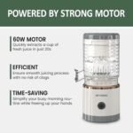 Electric Citrus Juicer, Rechargeable Portable Cordless Juicer with with USB Cable and Cleaning Brus, One-Touch Button, Juice Squeezer for Oranges, Lemons, and Limes, White - Image 7