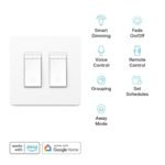 Kasa Smart Dimmer Switch 2-Gang HS220-2, Single Pole, Needs Neutral Wire, 2.4GHz Wi-Fi Light Switch Compatible with Alexa and Google Home, UL Certified, No Hub Required, White - Image 3