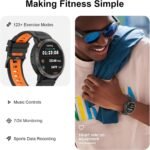 Fila Smart Watch for Men Women, 1.52’’ GPS Smartwatch (Answer/Make Call) with 100+ Sport Modes, Fitness Watch with Heart Rate/Sleep Monitoring, Activity Tracker for Android iOS - Image 3