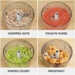 Manual Food Processor Vegetable Chopper 2.3 Cup Small Mini Hand Pull String Onion Chopper Garlic Mincer Cutter with 3 Stainless Steel Blades - White - Image 3