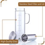 BTaT- Cold Brew Coffee Maker, 1.5 Quart,48 oz Iced Coffee Maker, Iced Tea Maker, Airtight Cold Brew Pitcher, Coffee Accessories, Cold Brew System, Cold Tea Brewing, Coffee Gift - Image 3