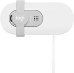 Logitech Brio 100 Full HD Webcam with Built-in Microphone, Privacy Protection, Auto Light Correction and USB-A Connection - White - Image 3