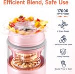 2-in-1 Portable Smoothie Blender & Snow Cone Maker, Cordless Rechargeable Ice Shaver for Shakes, Slushies, and Frozen Drinks, Easy to Clean Personal Blender for Home & Travel - Image 5