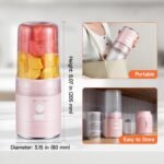 2-in-1 Portable Smoothie Blender & Snow Cone Maker, Cordless Rechargeable Ice Shaver for Shakes, Slushies, and Frozen Drinks, Easy to Clean Personal Blender for Home & Travel - Image 6