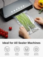 Kootek 11" x 150' Vacuum Sealer Bags Roll for Food with Cutter Dispenser, Commercial Grade Vacuum Seal Bags, BPA Free, Customized Size Food Bags for Storage, Meal Prep and Sous Vide - Image 4