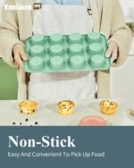 Ceramic Nonstick Baking Pans Set, Non Toxic 30 PCS Stackable Bakeware Sets, 550°F Oven Safe Baking Sheet & Pans, Warp-Free, Dishwasher Safe, PTFE/PFOA/PFOS-Free (Green) - Image 4