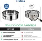 9 Inch Springform Cake Pan, 304 Stainless Steel Springform Pans, Leakproof & Nonstick Cheesecake Pan with Removable Bottom, Round Spring Form Cake Pan For Baking - Image 3