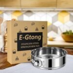 9 Inch Springform Cake Pan, 304 Stainless Steel Springform Pans, Leakproof & Nonstick Cheesecake Pan with Removable Bottom, Round Spring Form Cake Pan For Baking - Image 5