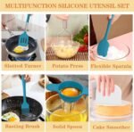 Silicone Kitchen Utensils Set, Umite Chef 43 pcs Cooking Utensils for Nonstick Cookware, Kitchen Tools-Silicone Utensil for Cooking Kitchen Set for Home Kitchen Accessories Set - Image 6