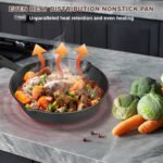 Pre-Seasoned Cast Iron skillets,4 Piece Durable Pots and Pans Set with Handle Covers for Grill, BBQ, Camping Fire, Stovetop, Kitchen and Camping Cookware - Image 3