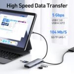 USB C Docking Station Dual HDMI Monitor, USB C to Dual HDMI Adapter with 2HDMI Ports, PD Charging, SD/TF, USB A&C 3.0 Ports, Laptop Docking Station for Dell XPS/HP/Lenovo/Surface/Yoga etc - Image 4