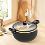 Micro Pressure Cooker, 8L/8.45Qt Non-Stick Multi-Function Pressure Cooking Pot for Induction Cooker, Gas, Electric & All Stoves, Automatic Pressure Valve & Glass Lid, Dishwasher Safe - Image 4