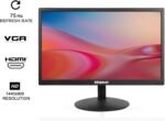 17 inch PC Monitor LED Monitor 1440x900, 75HZ, 5Ms, 16:10, Viewing Angle 95°(Horizontal),TN Panel, VESA Wall Mountable, VGA & HDMI Port, Black - Image 3