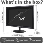 17 inch PC Monitor LED Monitor 1440x900, 75HZ, 5Ms, 16:10, Viewing Angle 95°(Horizontal),TN Panel, VESA Wall Mountable, VGA & HDMI Port, Black - Image 5