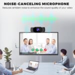 2K Webcam, USB QHD Computer Web Camera with Noise Canceling Microphone, Plug and Play, Widescreen Web Cam for Meeting/Conference, Zoom/Skype/YouTube - Image 3