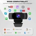 2K Webcam, USB QHD Computer Web Camera with Noise Canceling Microphone, Plug and Play, Widescreen Web Cam for Meeting/Conference, Zoom/Skype/YouTube - Image 4