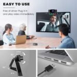 2K Webcam, USB QHD Computer Web Camera with Noise Canceling Microphone, Plug and Play, Widescreen Web Cam for Meeting/Conference, Zoom/Skype/YouTube - Image 5