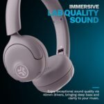 JLab Go Lux ANC Wireless Headphones, Mauve, Hybrid Active Noise Cancelling, Premium On-Ear Bluetooth Headset, Customizable Sound, Be Aware Mode, Cloud Foam Comfort, Multipoint Connection - Image 3