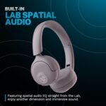 JLab Go Lux ANC Wireless Headphones, Mauve, Hybrid Active Noise Cancelling, Premium On-Ear Bluetooth Headset, Customizable Sound, Be Aware Mode, Cloud Foam Comfort, Multipoint Connection - Image 4