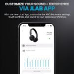 JLab Go Lux ANC Wireless Headphones, Mauve, Hybrid Active Noise Cancelling, Premium On-Ear Bluetooth Headset, Customizable Sound, Be Aware Mode, Cloud Foam Comfort, Multipoint Connection - Image 5