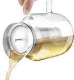 Teabloom 100% Plastic-Free Large Multi-Brew Borosilicate Glass Teapot + Kettle + Pitcher – Steep and Serve Hot Tea, Iced Tea, Cold Brew Tea and Fruit Infused Water – Legacy Tea Maker - Image 3