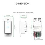 Wifi Smart Switch, Wifi Light Switch 2 Packs, Compatible with Alexa and Google Home, App Remote Control with Timing Funtion, No Hub Required (Neutral Wire Required) - Image 5