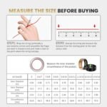 Smart Ring For Women Men, Health Tracker with Heart Rate/Blood Oxygen/Blood Pressure/Sleep Monitor/Step Counting, IP68 Waterproof Fitness ring, No App Fees for IOS & Android (Lavender Pink, 7#) - Image 3