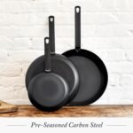 Merten & Storck Pre-Seasoned Carbon Steel 12” Frying Pan Skillet, Use on Induction, Stove and Grill, Durable, Even-Heating, for Searing, Grilling, Oven Use, and Campfire, Indoor/Outdoor - Image 3
