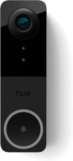 PHILIPS Hue Secure Wired Video Doorbell, 2K Resolution, Wide Angle View, Notifications, Doorbell Camera with Integrated Hue Lights, Two-way Audio, Infrared Night Visibility, Black - Image 3