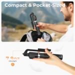 Sensyne Selfie Stick for Phone, Extendable Travel Tripod with Detachable Remote for Photography, Selfies, Compatible with All Cell Phones, Black - Image 3