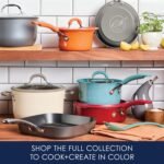 Rachael Ray Cook + Create Nonstick Cookware/Pots and Pan Set, 10 Piece, Red - Image 6