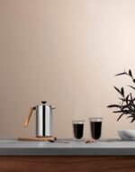 Bodum 34 oz Douro Double Wall French Press Coffee Maker, Polished Stainless Steel - Image 3