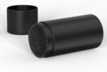Airtight Portable Storage Container for Dry Goods | Vacuum Sealed, Smell-Proof Jar with Padded Interior | Perfect for Coffee, Snacks, Spices, and Travel | Black - Image 3