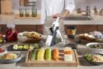 ONCE FOR ALL Safe Mandoline Slicer 5 in 1 Vegetable Chopper Food Potato Cutter, Strips Julienne Dicer Adjustable Thickness 0.1-8 mm Kitchen Chopping Artifact Fast Meal Prep (Gray) - Image 6