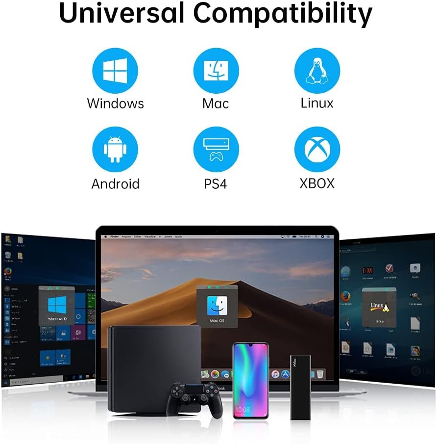 Netac 1TB Portable SSD USB 3.2 Gen 2 (10 Gbps, Type-C) External Solid State Drive Backup Slim Portable Drive for File Storage/Business Travel Essential, Rapid Read & Write Low Noise, Zslim - Image 3