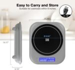 VBGK Induction Cooktop, 1800W Single Burner Induction Burner,Hot Plate with 5 Cooking Modes,Stove Top with 9 Temperature Levels, 4H Timer - Image 7