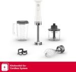 KitchenAid Go Cordless Hand Blender with Accessories - battery sold separately, KHBRV05, Porcelain White - Image 3