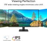 ASUS 27” 1440P Eye Care Monitor (VA27AQ) - IPS, QHD (2560 x 1440), 99% sRGB, Frameless, HDMI, DisplayPort, VGA, 1ms, Speakers, Low Blue Light, Flicker Free, VESA Wall Mountable, 3 yr Warranty - Image 3