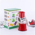 Hand Crank Cheese Grater, BPA-Free,Rotary Slicer with 3 Replaceable Blades, Non slip Suction Base,Round Mandoline Slicer & Food Chopper for Kitchen - Image 3