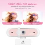 NexiGo N660P 1080P 60FPS Webcam with Software Control, Dual Microphone & Cover, Autofocus, HD USB Computer Web Camera, for OBS/Zoom/Skype/FaceTime/Teams/Twitch, Pink - Image 3