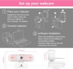 NexiGo N660P 1080P 60FPS Webcam with Software Control, Dual Microphone & Cover, Autofocus, HD USB Computer Web Camera, for OBS/Zoom/Skype/FaceTime/Teams/Twitch, Pink - Image 6