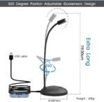 JOUNIVO USB Microphone, 360 Degree Adjustable Gooseneck Design, Mute Button & LED Indicator, Noise-Canceling Technology, Plug & Play, Compatible with Windows & MacOS - Image 3