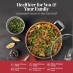 Gotham Steel 20 Pc Pots and Pans Set Nonstick Cookware + Bakeware Set, Complete Ceramic for Kitchen, Non Stick with Lids, Dishwasher / Oven Safe, Toxic - Red - Image 4