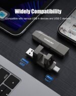 Vansuny 1TB Portable External Hard Drive Up to 500MB/s USB Solid State Drive USB 3.2 Dual SSD for Android Phone Tablet Laptop MacBook PC - Image 6