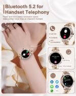 Diamonds Smart Watches for Women (Answer/Make Call), 1.3” Touch Screen with IP68 Waterproof Smartwatch for Android/iPhone, Pedometer with 100+ Fitness Activity/Heart Rate/SpO2 - Image 3
